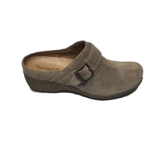 Timberland Tan Suede Mules Sz 7